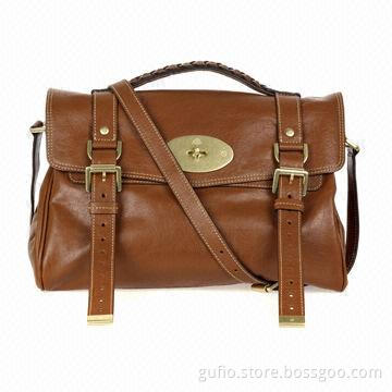 Classical Buffalo Leather Handbag, OEM/ODM Services are Provided